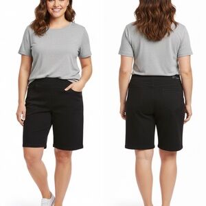 DKNY Women's Black Bermuda Shorts